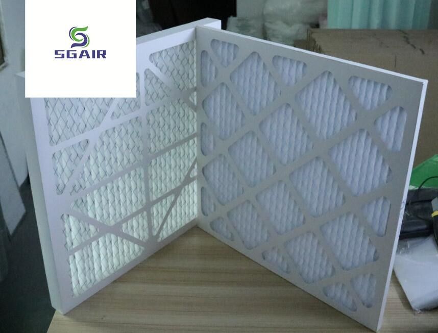 বাণিজ্যিক G3 G4 Merv 8 HVAC জন্য Hepa বায়ু ফিল্টার, Pleated প্যানেল ফিল্টার