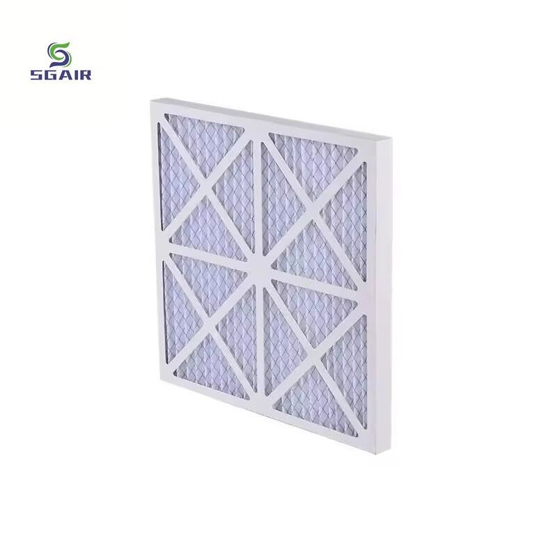 কাগজের ফ্রেম 99.99% HVAC এয়ার ফিল্টার ক্ষতিকারক গ্যাস অপসারণ